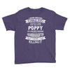 Super Cool Poppy Of A Freaking Awesome Granddaughter Youth Tee