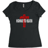 jesus highway to heaven Women's Triblend Scoop T-shirt