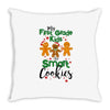my first grade kids are smart cookies Throw Pillow