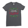 merry christmas Ladies Fitted T-Shirt