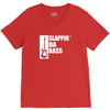 bass guitar funny music t shirt slappin da bass t shirt gifts for dad V-Neck Tee