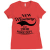 New Mommy 2018 Rokie Dept. Ladies Fitted T-Shirt