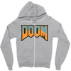 Wtf Doom Black Stroke Zipper Hoodie