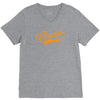 orange V-Neck Tee