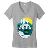 camplove Women's V-Neck T-Shirt