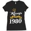 kings are born in 1980 Ladies Fitted T-Shirt