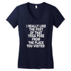 yoga pose post Women's V-Neck T-Shirt