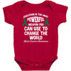 education is the most pwerful weapon you can use to change the world l Baby Bodysuit