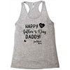 Happy First Father's Day Daddy Racerback Tank