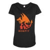 mega fire Maternity Scoop Neck T-shirt
