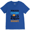Class of 2017 Proud Father Graduation V-Neck Tee