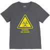 biohazard symbol laboratory hazard warning sign V-Neck Tee