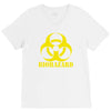 biohazard emo gamer cool rock music V-Neck Tee