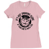 drinking with your cat Ladies Fitted T-Shirt