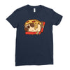 pizza pug Ladies Fitted T-Shirt