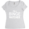 binge watcher Women's Triblend Scoop T-shirt