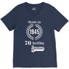 made in 1945 70 years of being awesome V-Neck Tee