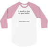 dad balls greeting 3/4 Sleeve Shirt
