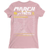 March Girl Facts Pisces Ladies Fitted T-Shirt
