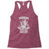 training to go super saiyan Racerback Tank