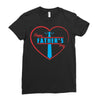 happy father's day Ladies Fitted T-Shirt