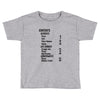 contents list Toddler T-shirt