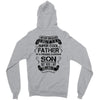 Super Cool Father Of A Freaking Awesome Son Zipper Hoodie