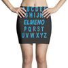 alphabet abc elemno Mini Skirts