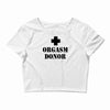 orgasm donor t shirt funny t shirt cool tshirt shirt geek tee shirt 80 Crop Top
