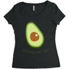 avocado fan club Women's Triblend Scoop T-shirt