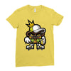 hop hop bear Ladies Fitted T-Shirt