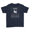 leo christmas ugly sweater Youth Tee