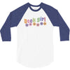 geek girl daisies 3/4 Sleeve Shirt