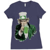 st patricks day  uncle sam Ladies Fitted T-Shirt