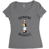 Drinking Buddies Women's Triblend Scoop T-shirt