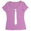 skinny white tie Women's Triblend Scoop T-shirt