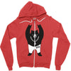 Black Bear Metal Zipper Hoodie