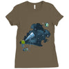anyone out there Ladies Fitted T-Shirt
