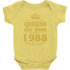 queens are born in 1988 Baby Bodysuit
