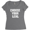 personalised Women's Triblend Scoop T-shirt
