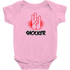 offensive t shirt shocker 3 fingers rude tee funny shirt Baby Onesie