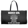 Super March Girl Weekender Totes