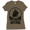 Sailor Life Is Adventure Dare It Ladies Fitted T-Shirt