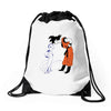 goku vs freeza 2 Drawstring Bags