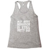 best behavior girls Racerback Tank