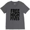 free high fives t shirt x large funny humor geek awesome highfive cool V-Neck Tee