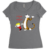 calvin hobbes Women's Triblend Scoop T-shirt