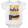 My Son Is Super Awesome His Momma Baby Bodysuit