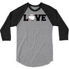 love baseball 3/4 Sleeve Shirt