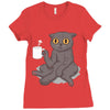 catffeinated Ladies Fitted T-Shirt